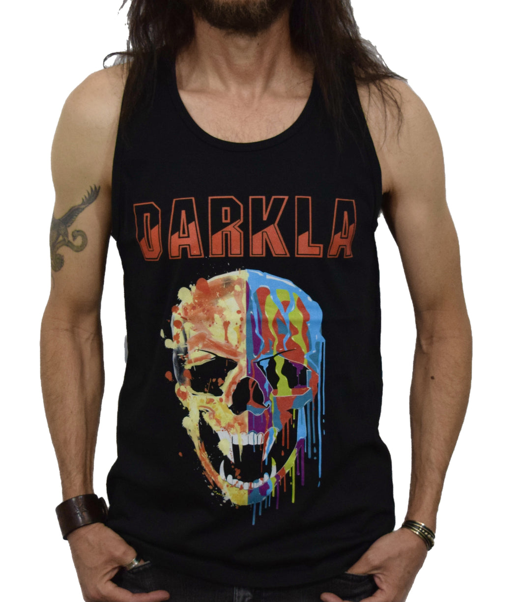 Darkla’s Limited Edition, Classic ABSTRACT SKULL TEE TANK MEN'S